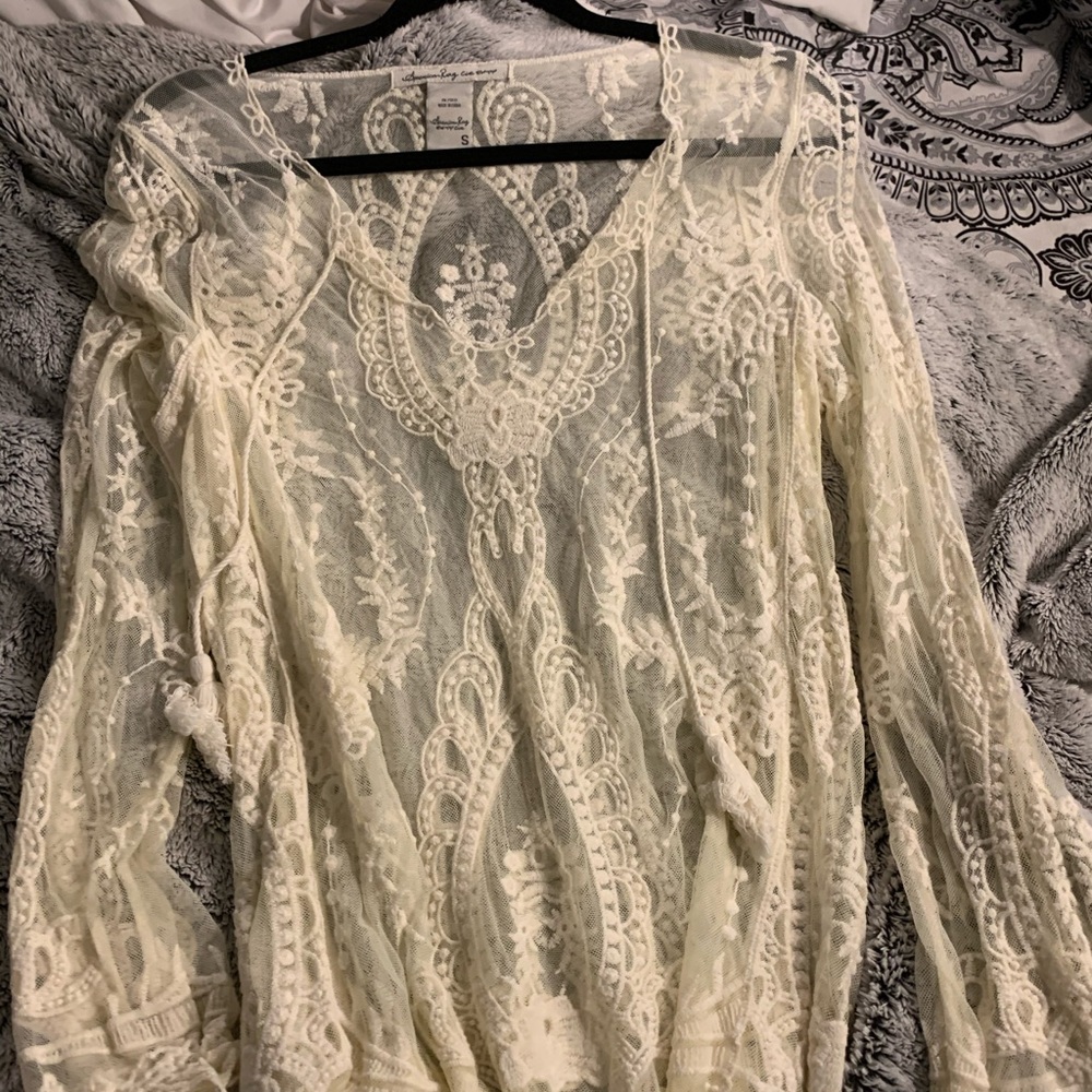 See through long sleeve